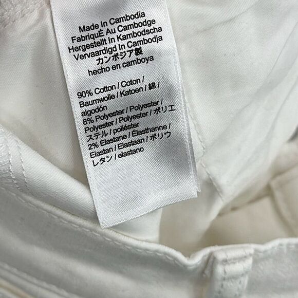 NWT J. Crew Womens White 9" Demi Boot Crop Jeans Size 25T - Picture 7 of 9